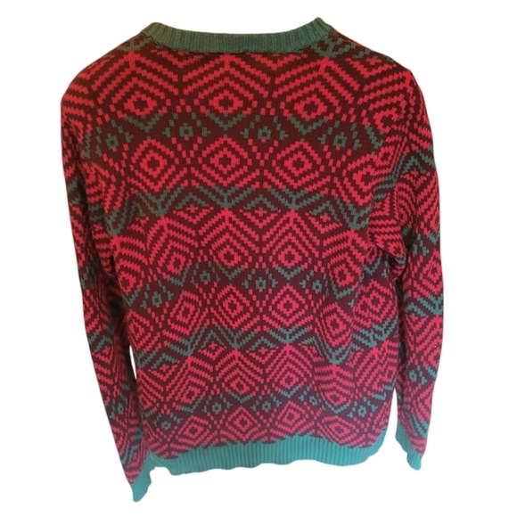 33 Degrees Christmas Sweater Santa Drinking Beer Front Pocket Mens Size Large - Picture 2 of 7